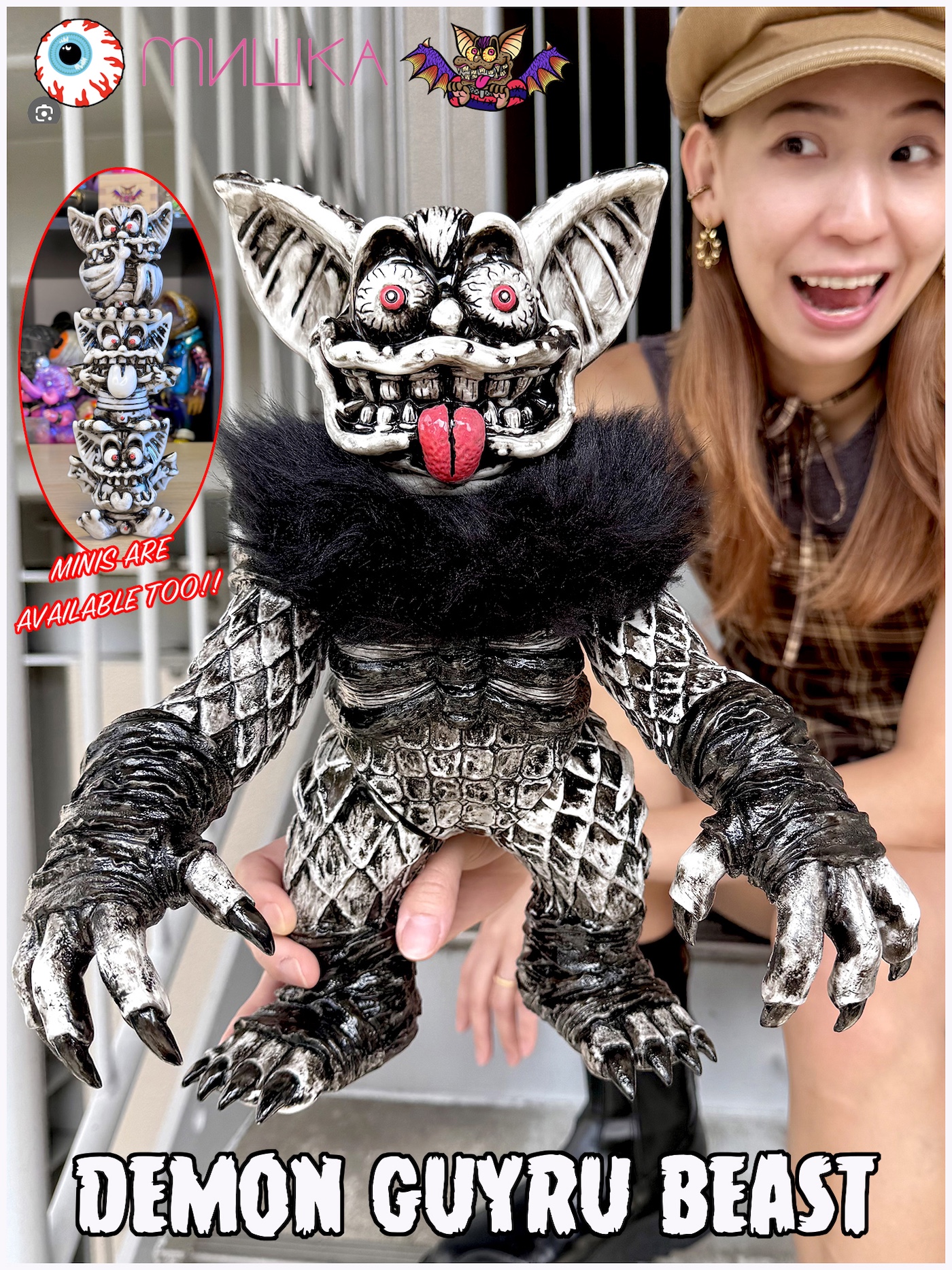 Melo Wang x MISHKA:Demon Guyru BEAST and mini Mono