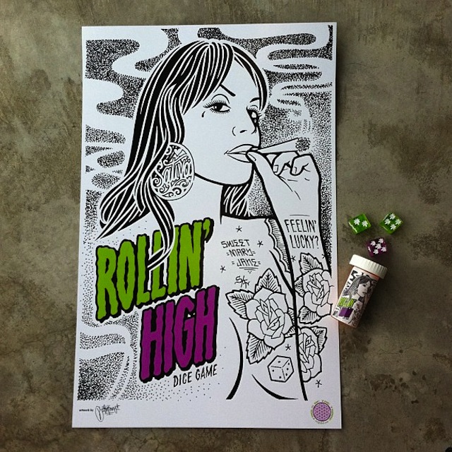 Mike Giant(マイク・ジャイアント) Rollin High(ローリンハイ) ポスター